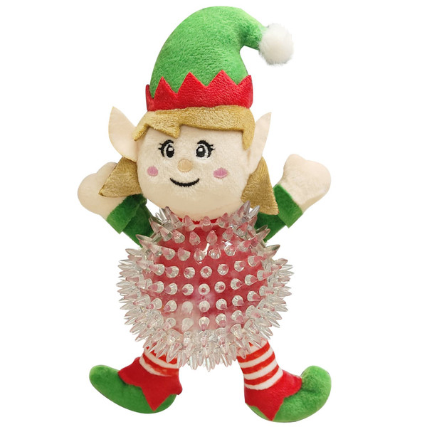 Winter Paws Spikey Pet Toy - Elf Girl