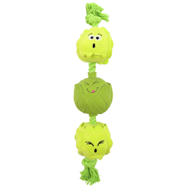 Winter Paws Christmas Food Rope Toy - Pudding
