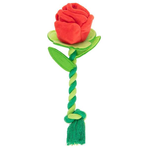 Valentine's Day Rose Rope Dog Toy