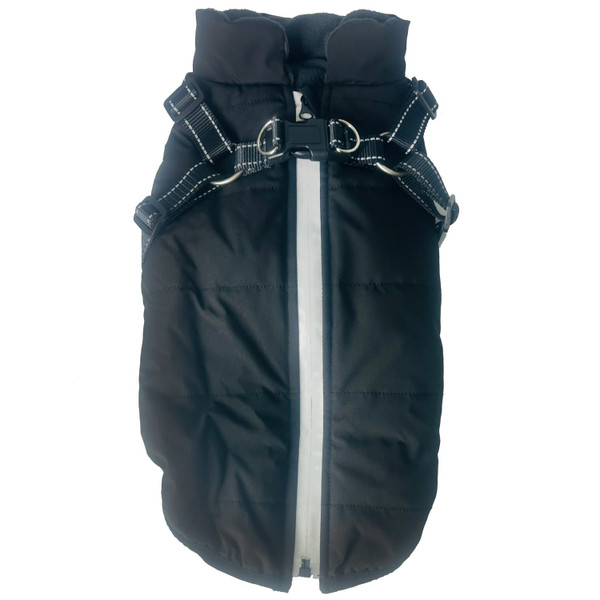 Harness Dog Coat X-Large - Black