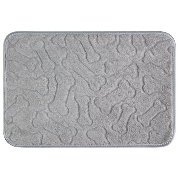 Quilted Dog Placemat - Grey