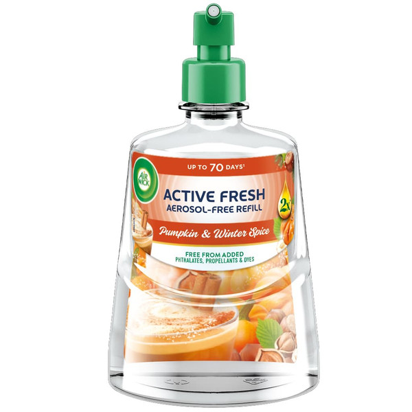 Air Wick Active Fresh Aerosol Free Refill - Pumpkin & Winter Spice