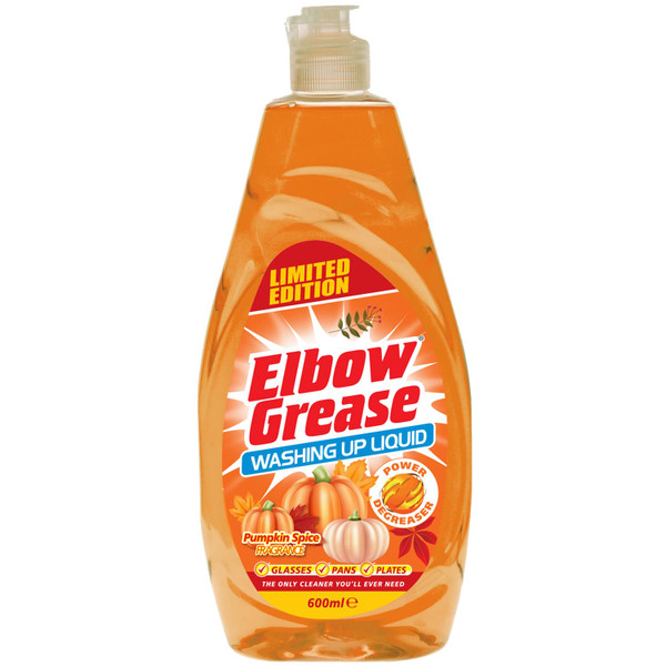 Elbow Grease Washing Up Liquid 600ml - Pumpkin