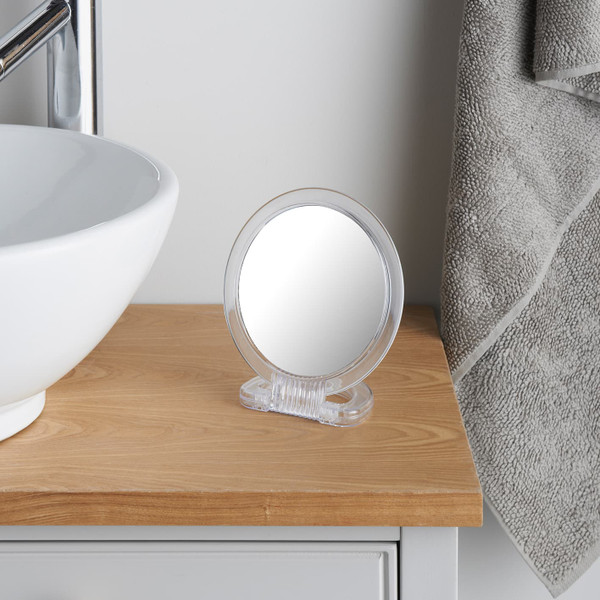 Clear Bathroom Mirror With Handle