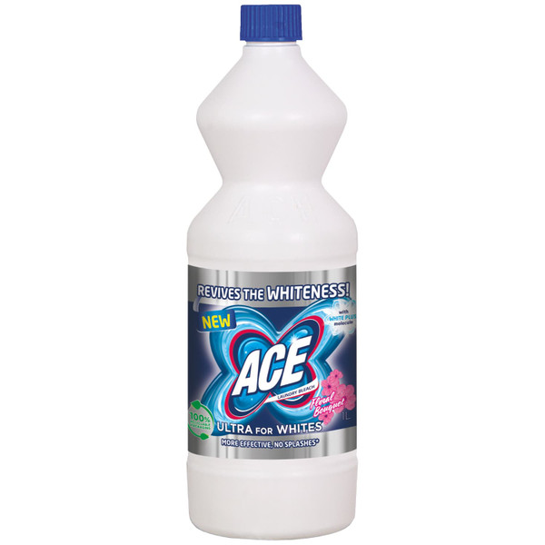 Ace Ultra for Whites Laundry Bleach 1L - Floral Bouquet