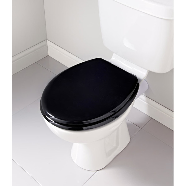 Addis Wooden Toilet Seat - Black