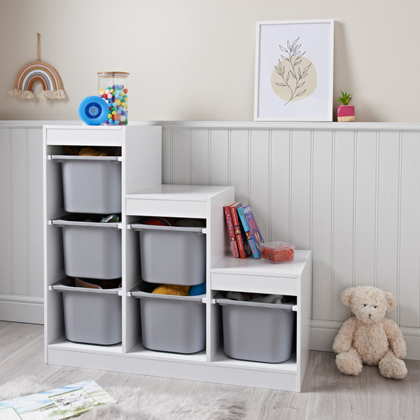 Kids Home 6 Basket Ladder Shaped Storage