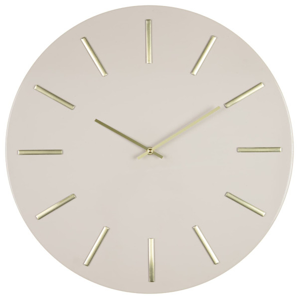 Large Metal Wall Clock - Gold