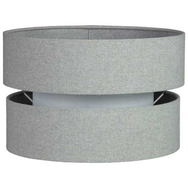 Double Layer Linen Effect Shade - Grey