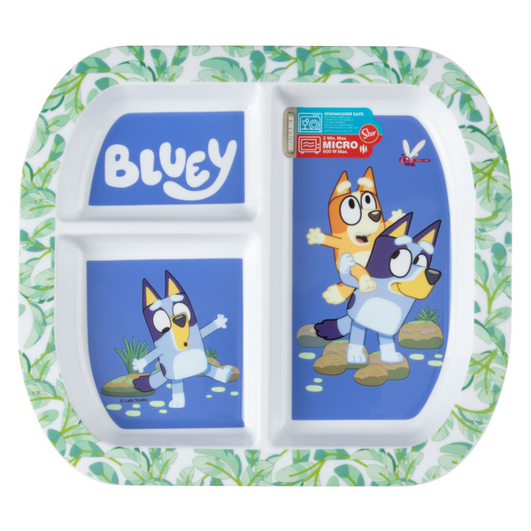 Bluey 3 Section Reusable Plate