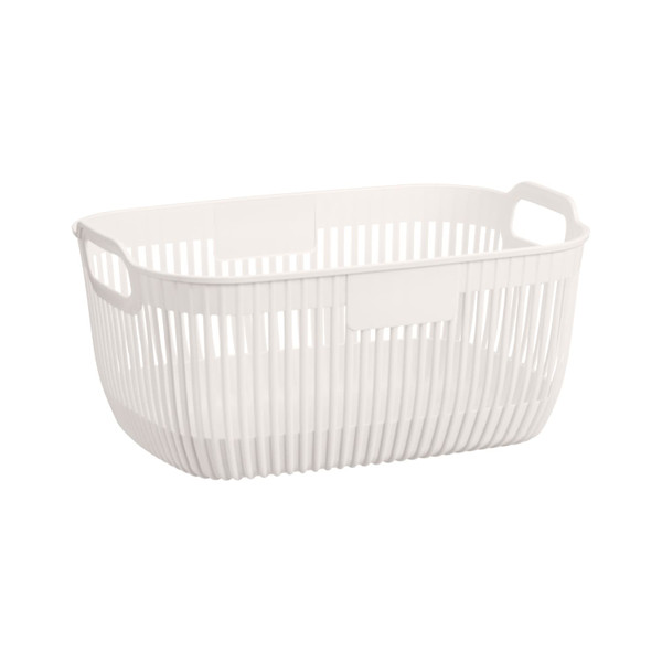 Linear Medium Storage Basket - Cream