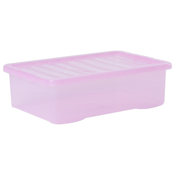 Translucent Storage Box 32L - Pink