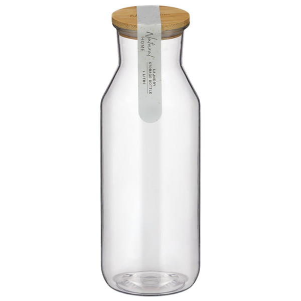Natural Home Storage Bottle with Bamboo Lid 1L