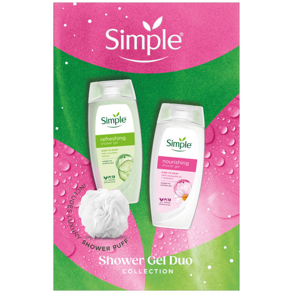 Simple Shower Gel Duo Gift Set
