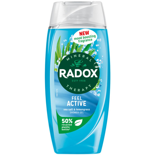 Radox Shower Gel 225ml - Sea Salt & Lemongrass Scent