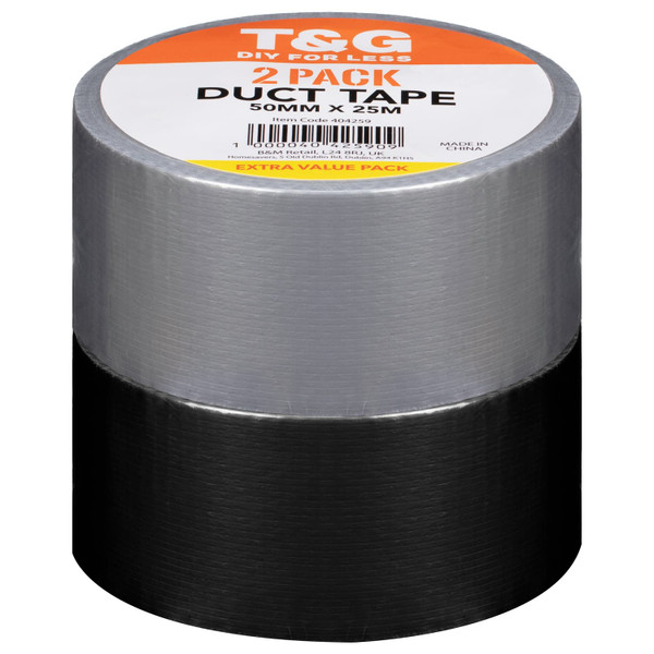 Turner & Gray Duct Tape 50mm x 25m 2pk