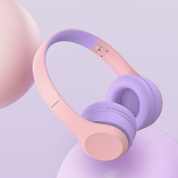 Goodmans Wireless Kids Headphones - Pink