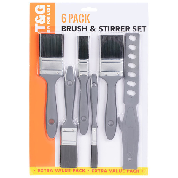 Turner & Gray Brush & Stirrer Set 6pk