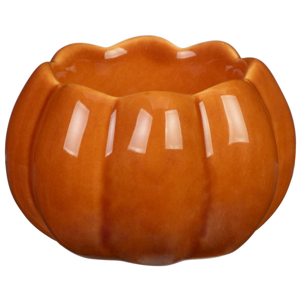 Pumpkin Tealight Holder - Orange