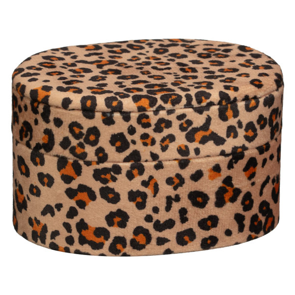 Cosy Luxe Jewellery Box - Leopard Print