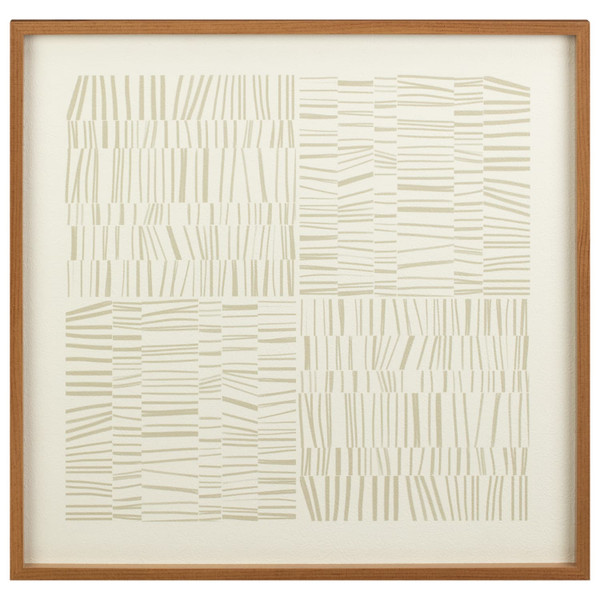 Textured Square Abstract Print - Grid Pattern