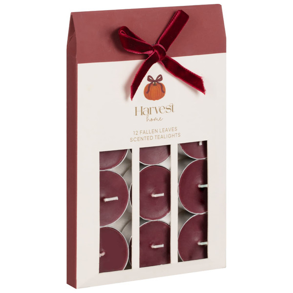 Harvest Home Scented Tea Lights 12pk - Fallen Leaves