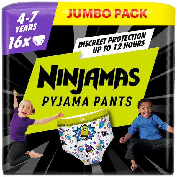 Pampers Ninjamas 4-7yrs 16pk - Spaceship