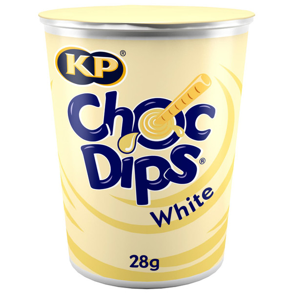 KP Choc Dips 28g  - White Chocolate