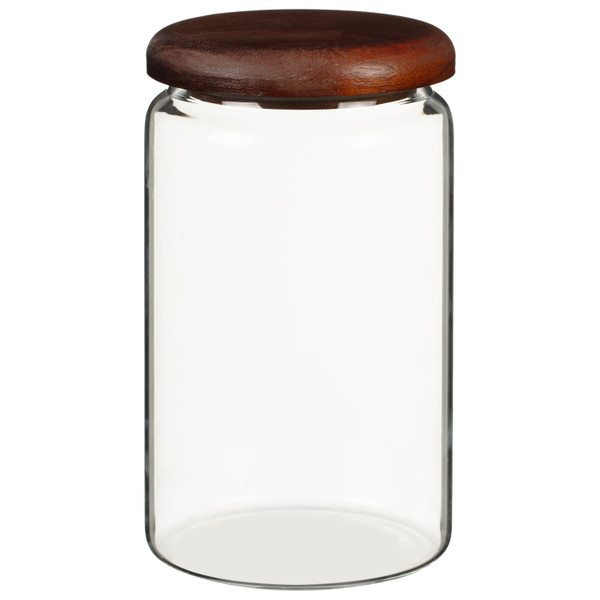 Acacia Lid Glass Storage Jar