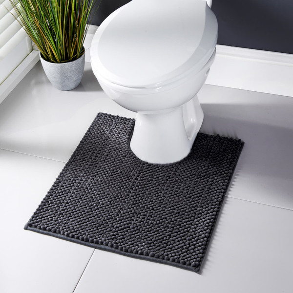 Signature Noodle Pedestal Mat - Charcoal