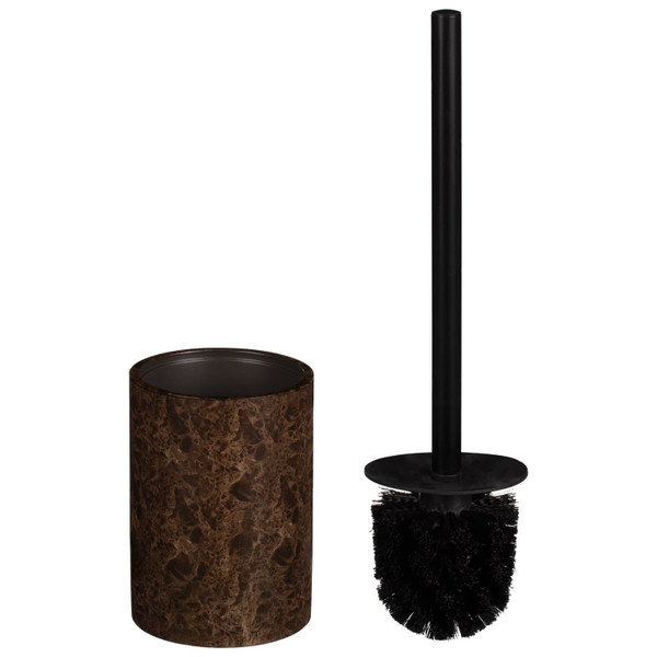 Marble Effect Toilet Brush - Brown
