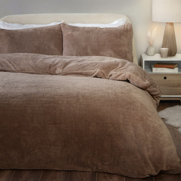 Teddy King Size Duvet Set - Natural