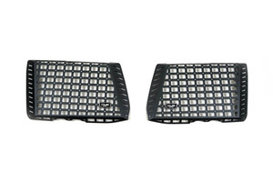 White background showcasing DV8's pocketed interior window storage / molle panels for the LC250 Land Cruiser White background showcasing DV8's pocketed interior window storage / molle panels for the LC250 Land Cruiser