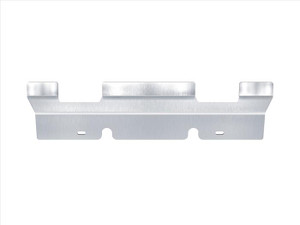 Icon Bumper Armor for a 2024+ Land Cruiser made out of raw aluminum in a machined finish over a white background. Icon Bumper Armor for a 2024+ Land Cruiser made out of raw aluminum in a machined finish over a white background.