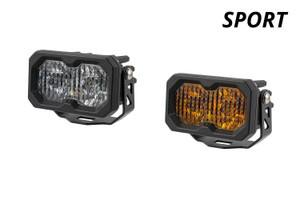 A pair of Diode Dynamics SSC2 2.0, one in white and one in yellow designed for Toyota LC250 & Lexus GX 550. A pair of Diode Dynamics SSC2 2.0, one in white and one in yellow designed for Toyota LC250 & Lexus GX 550.