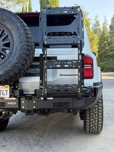 The Dissent off-road modular steel bumper on a 2024 Toyota Land Cruiser 250 series. The Dissent off-road modular steel bumper on a 2024 Toyota Land Cruiser 250 series.