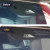 A before and after view, showing how slim and hidden the dash cam is when installed in the mirror housing. A before and after view, showing how slim and hidden the dash cam is when installed in the mirror housing.