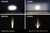 A collage of 4 different beam patterns/light output levels on the Diode Dynamics stage series 5" led pods, designed for the Toyota Land Cruiser 250 series. A collage of 4 different beam patterns/light output levels on the Diode Dynamics stage series 5" led pods, designed for the Toyota Land Cruiser 250 series.