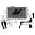 Mishimoto LC250 transmission cooler kit showing cooler core, brackets, hoses, fittings, and hardware