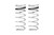 A set of HD Eibach rear springs for an LC250 / GX550.