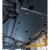 A steel powder coated transmission skid plate installed on a J250 series Toyota Land Cruiser.