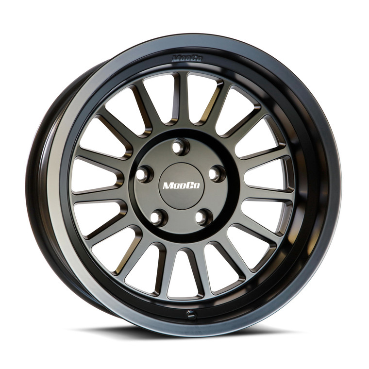 The ModCo M72 wheel in black, designed for Toyota and Lexus 6-lug vehicles like Land Cruiser & Gx 550. The ModCo M72 wheel in black, designed for Toyota and Lexus 6-lug vehicles like Land Cruiser & Gx 550.