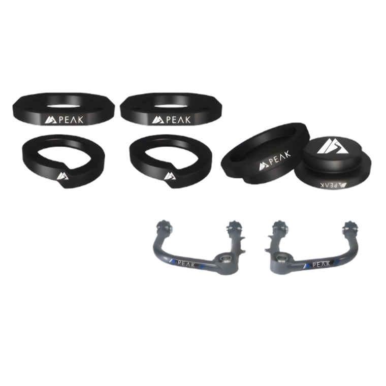 Peak's Summit lift kit for the Toyota LC250, including their new tubular front control arms!