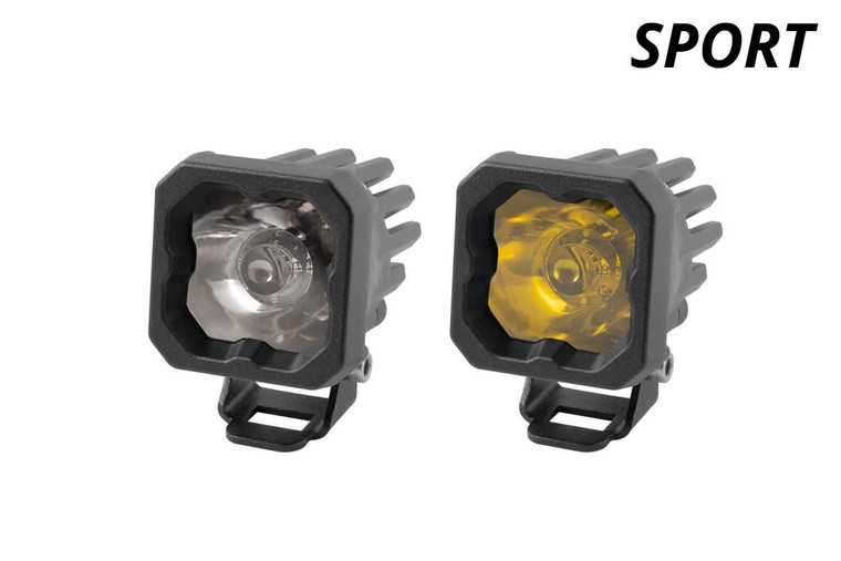 A pair of SSC1 Sport Standard Mount LED Pods by Diode Dynamics, ideal for the Lexus GX 550 and Toyota Land Cruiser. A pair of SSC1 Sport Standard Mount LED Pods by Diode Dynamics, ideal for the Lexus GX 550 and Toyota Land Cruiser.