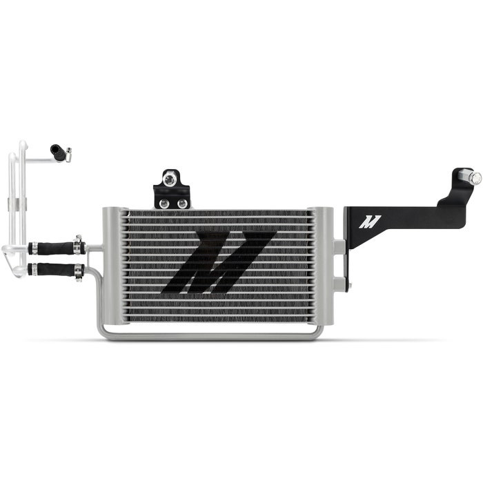 Mishimoto transmission cooler kit for Toyota Land Cruiser 250 and Lexus GX 550 with mounting bracket and stacked-plate core