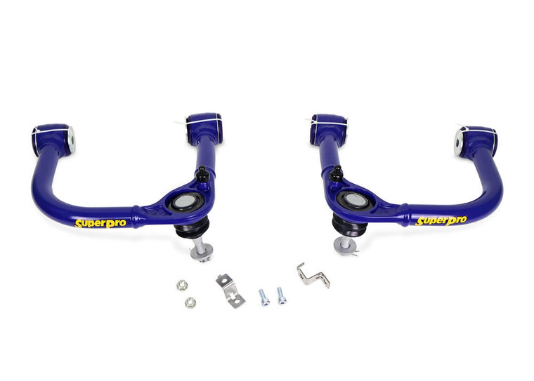 SuperPro Australian upper control arms for 2024+ Toyota Land Cruiser, Tacoma, and Lexus GX 550.