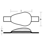 Tecnoseal 00352 - Tecnoseal Zinc Weld On Pear Shape Anode 3.1kg 