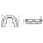 Tecnoseal 00906 - Tecnoseal Zinc Horseshoe Front Gearcase Anode for OMC Cobra 90HP 