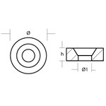 01205 - Tecnoseal Zinc Engine Washer Anode