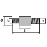 Tecnoseal 02064 - Tecnoseal VM Zinc Double Ended Engine Pencil Anode 